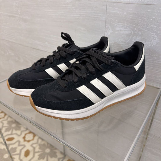 Adidas Black/ White Run 70s 2.0 Sneakers 6.5