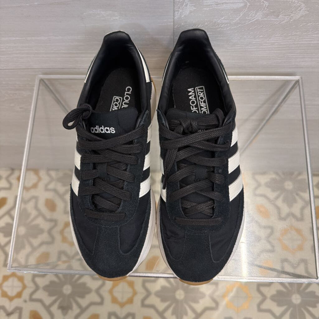 Adidas Black/ White Run 70s 2.0 Sneakers 6.5