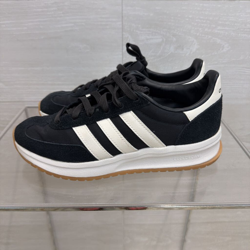 Adidas Black/ White Run 70s 2.0 Sneakers 6.5