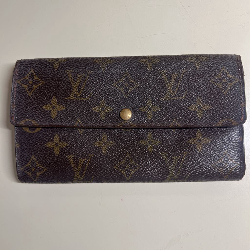 Louis Vuitton Brown Monogram Leather Porte Tresor International Wallet