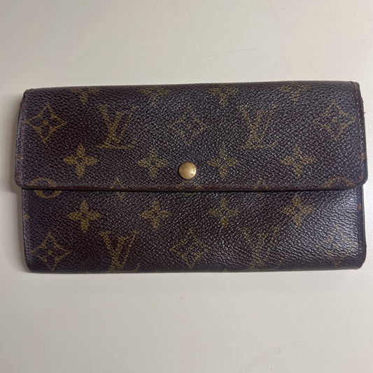 Louis Vuitton Brown Monogram Leather Porte Tresor International Wallet
