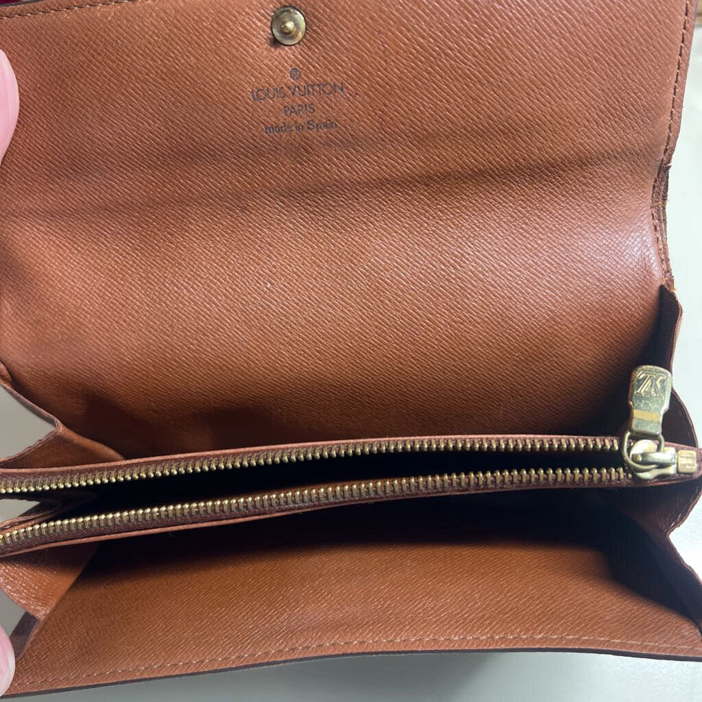 Louis Vuitton Brown Monogram Leather Porte Tresor International Wallet