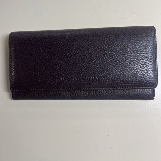 Burberry Brown Grainy Leather Continental Wallet