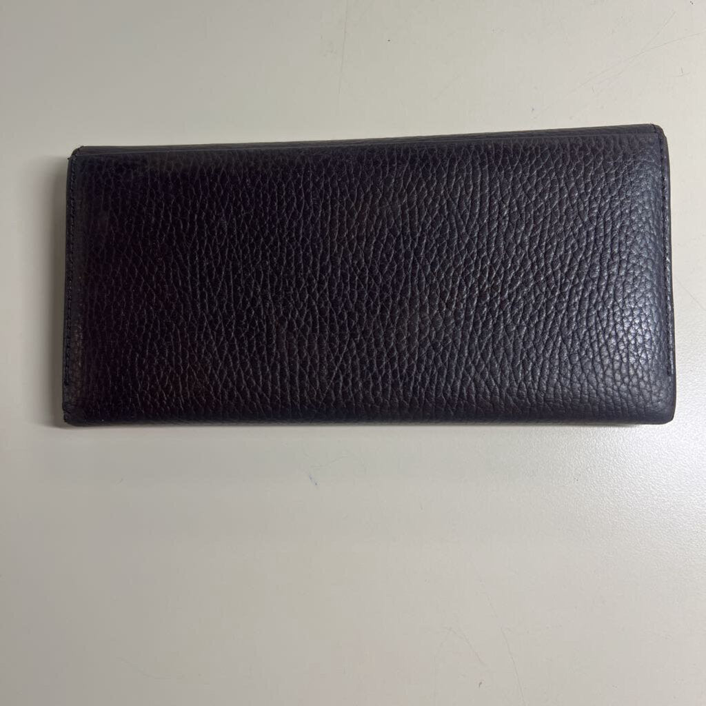 Burberry Brown Grainy Leather Continental Wallet