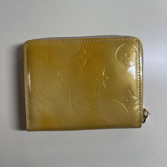 Louis Vuitton Yellow Vernis Patent Leather Wallet