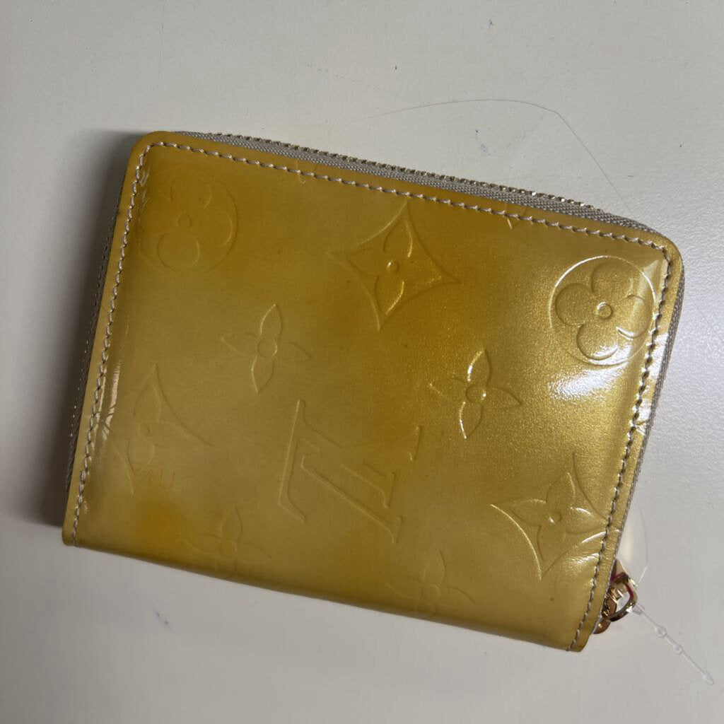 Louis Vuitton Yellow Vernis Patent Leather Wallet