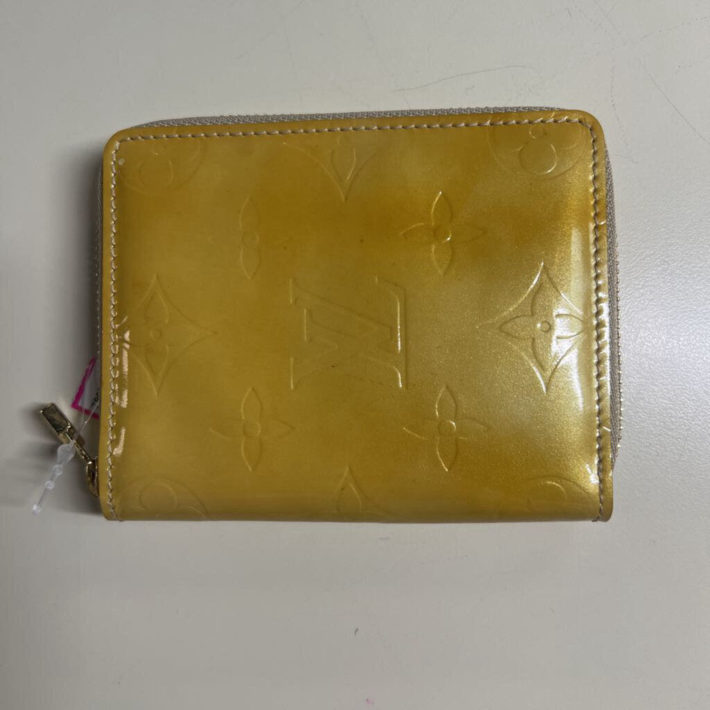 Louis Vuitton Yellow Vernis Patent Leather Wallet
