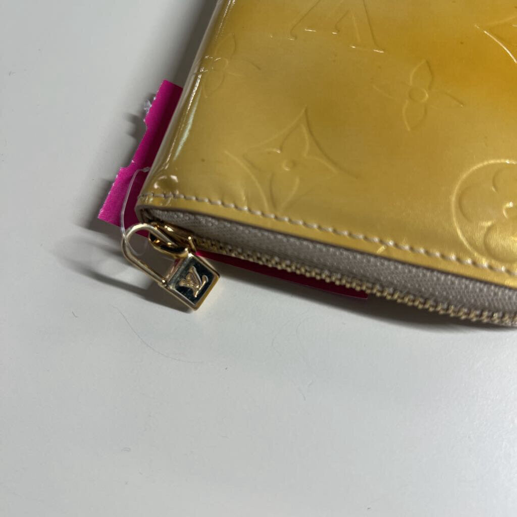 Louis Vuitton Yellow Vernis Patent Leather Wallet