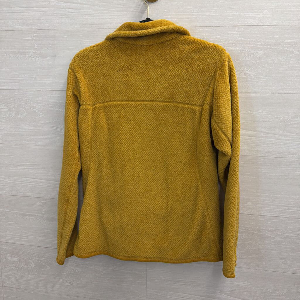 Patagonia Golden Yellow Fuzzy Quarter Snap Pullover Medium