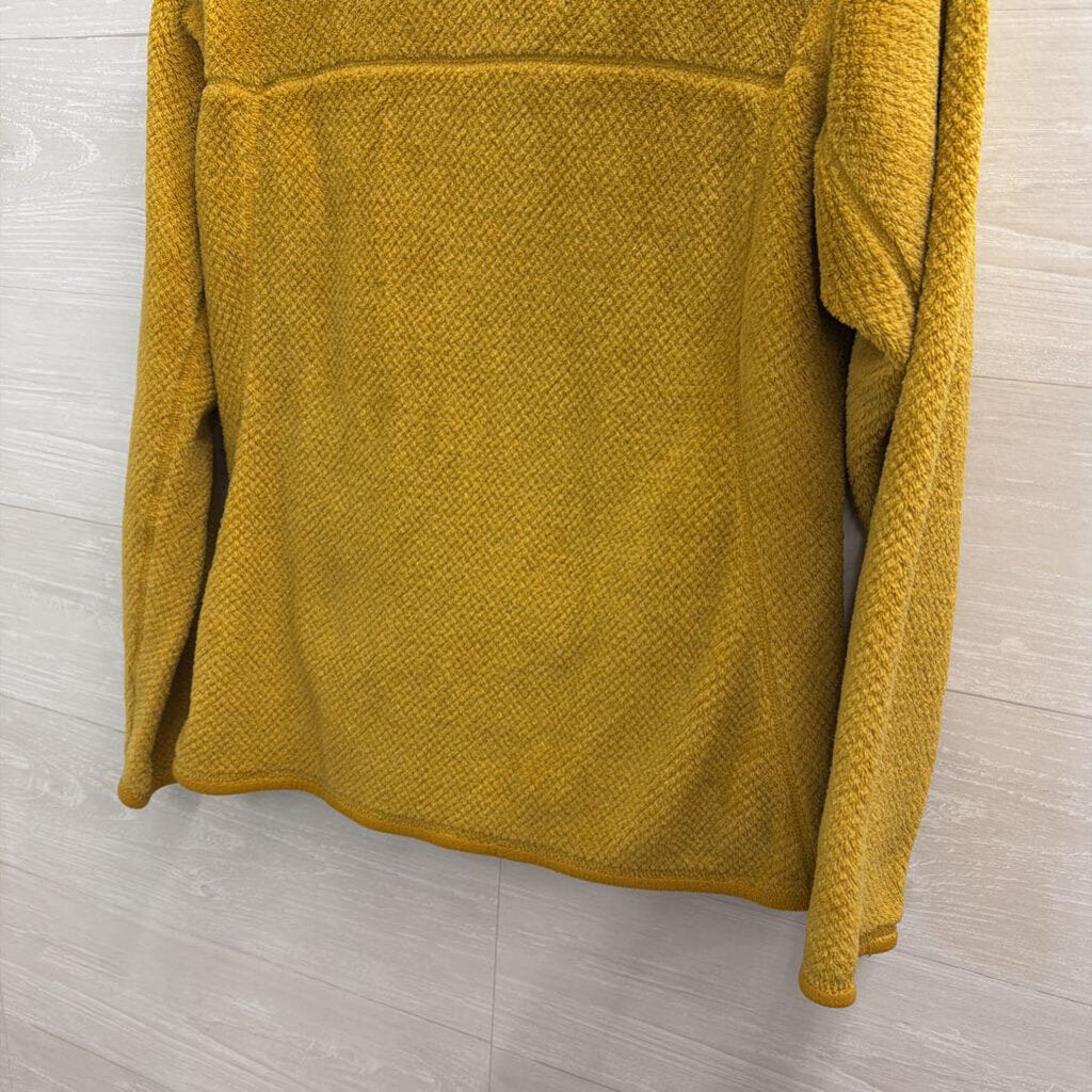 Patagonia Golden Yellow Fuzzy Quarter Snap Pullover Medium