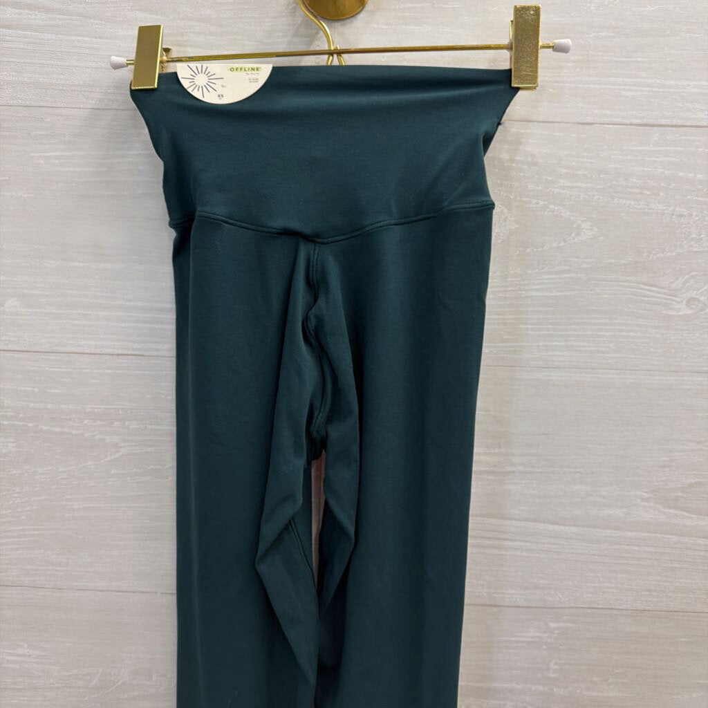 Offline by Aerie Green Cropped Leggings Extra Small
