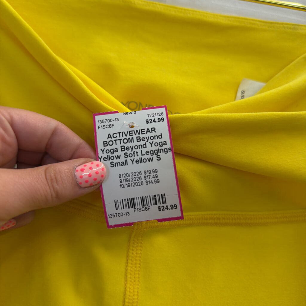 Beyond Yoga Yellow Soft Leggings Small