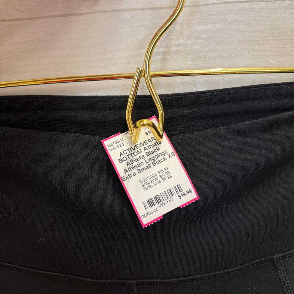 Athleta Black Athletic Leggings Extra Small