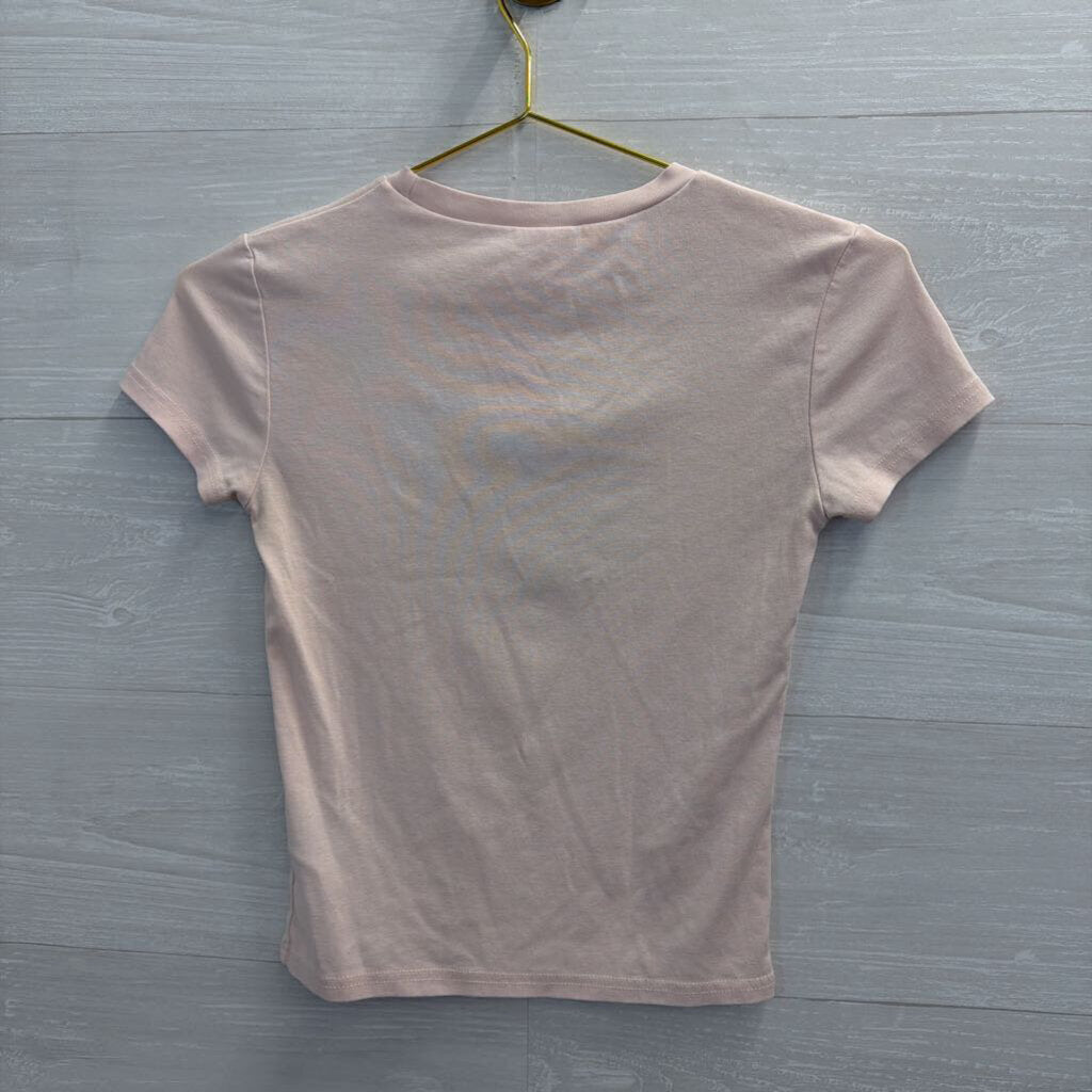 Edikted Pink Magic 8 Ball Cropped Short Sleeve Top Extra Small