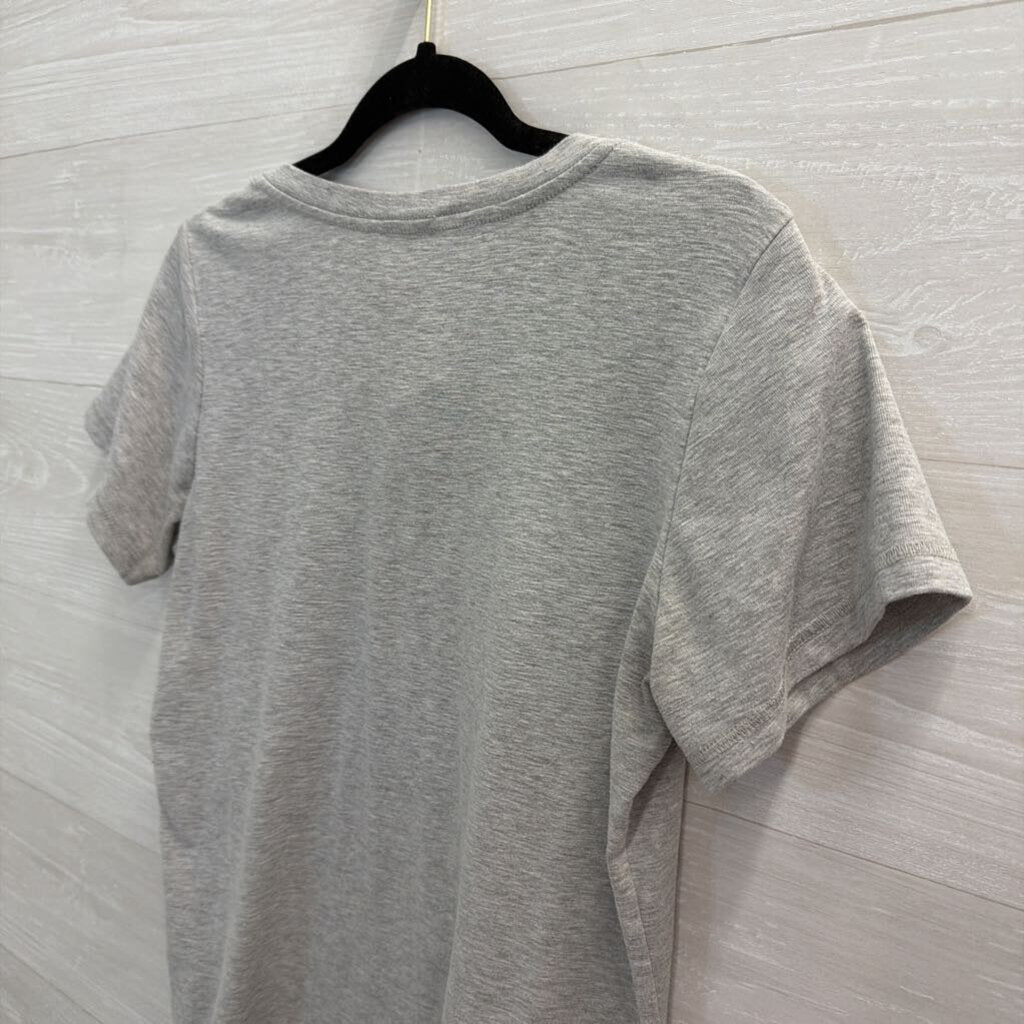 Promesa Grey/ White Lightning Bolt Short Sleeve Top Small