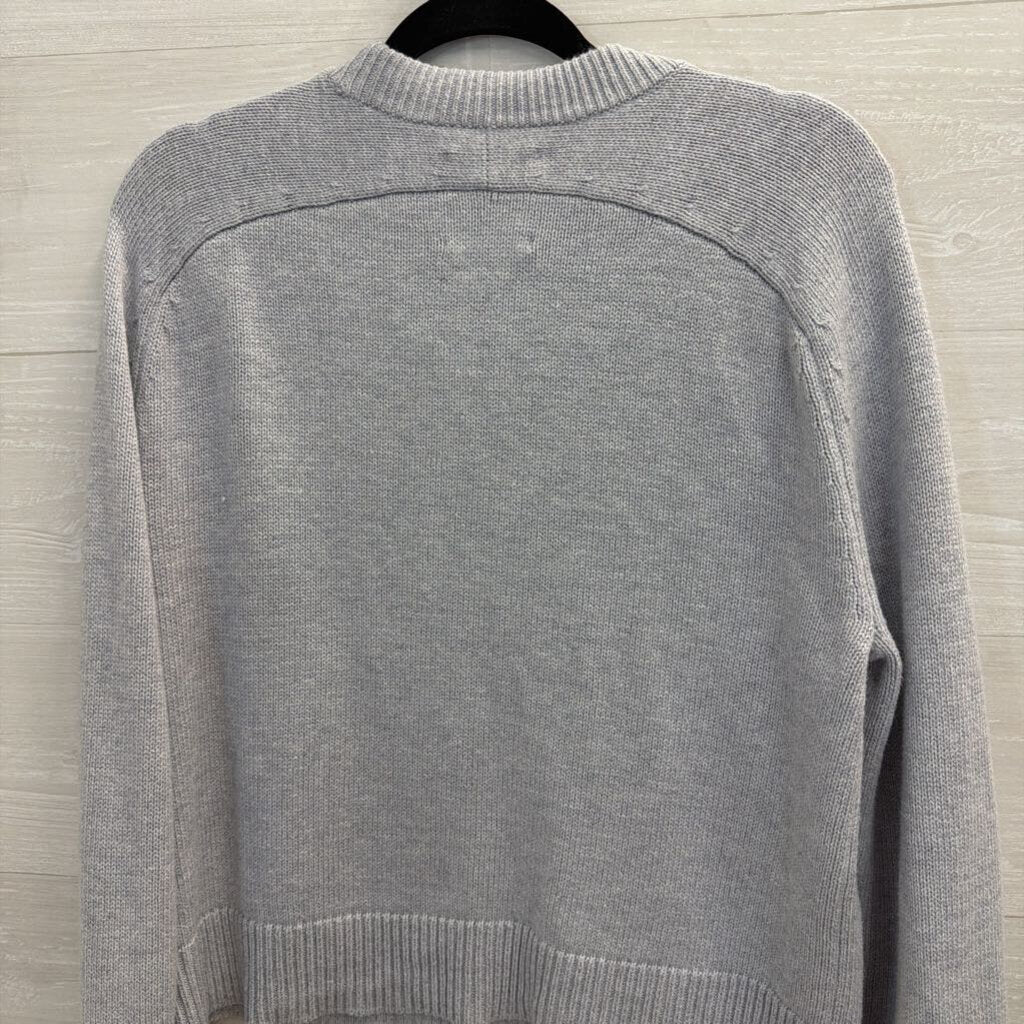 Abercrombie and Fitch Grey/ Red Knit Cherry Sweater Top Small