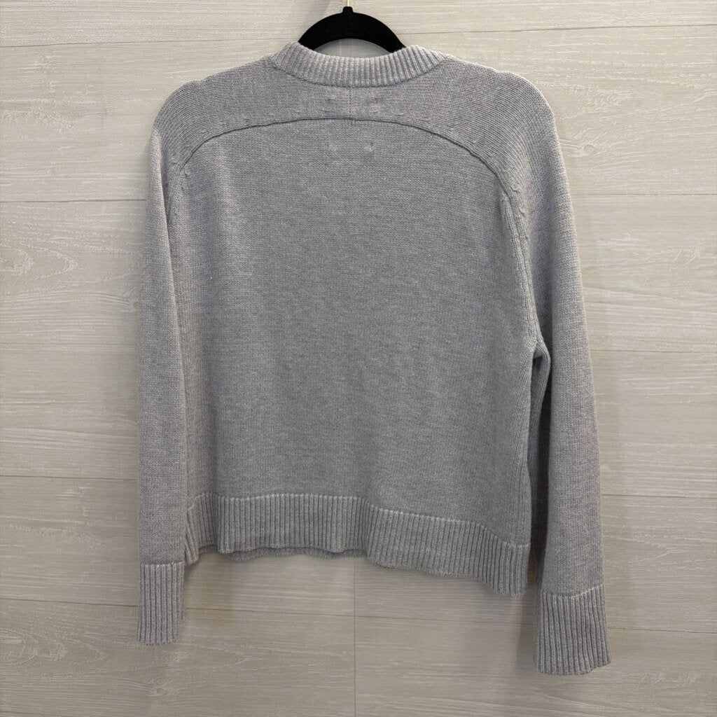 Abercrombie and Fitch Grey/ Red Knit Cherry Sweater Top Small