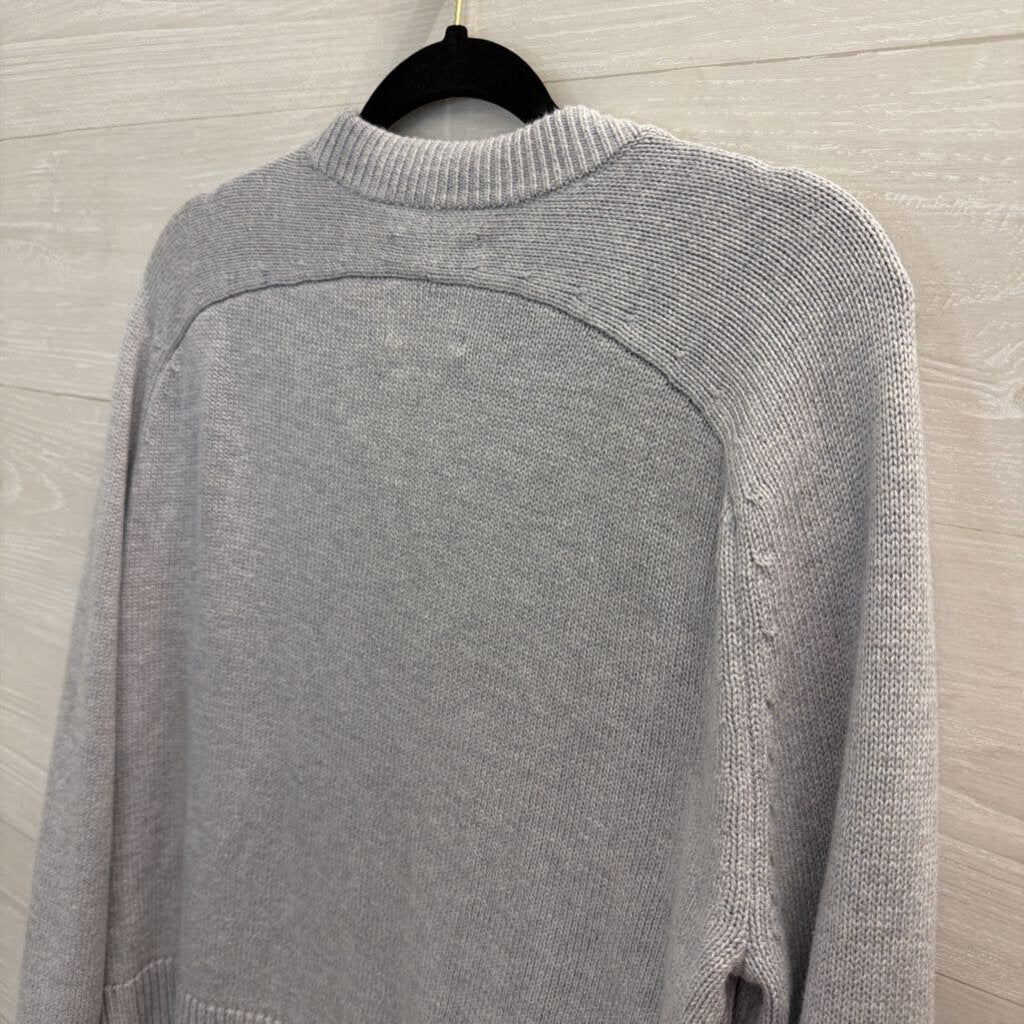 Abercrombie and Fitch Grey/ Red Knit Cherry Sweater Top Small