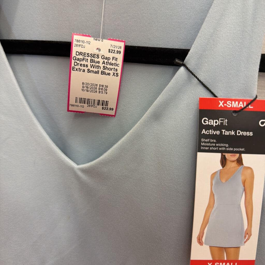 GapFit Blue Athletic Dress With Shorts Extra Small