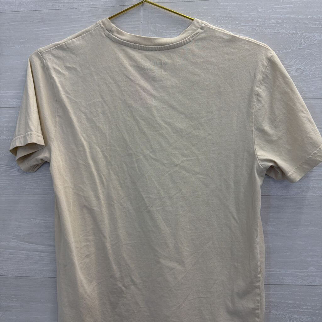 Cream/ Multi Life Is Better With A Cat Short Sleeve Graphic Tee Small