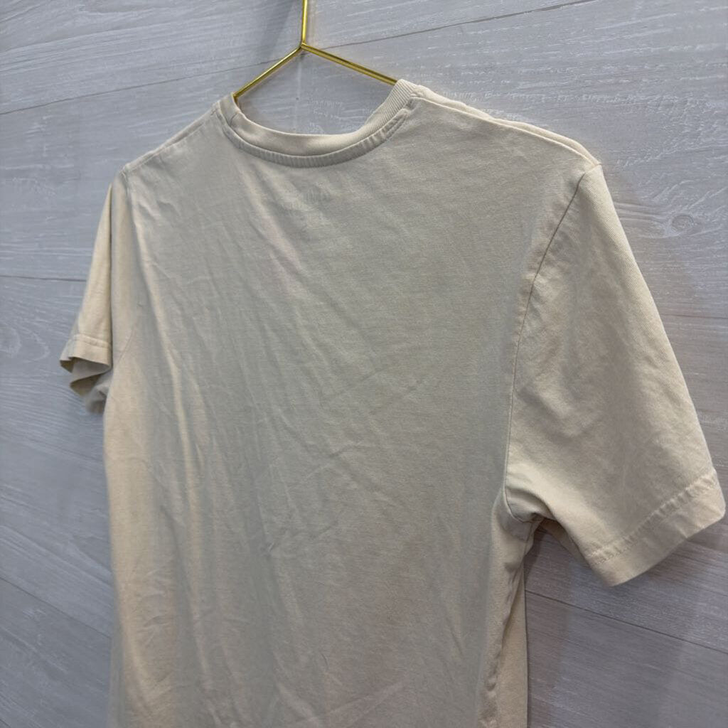 Cream/ Multi Life Is Better With A Cat Short Sleeve Graphic Tee Small