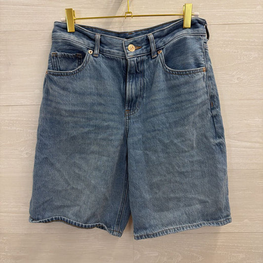 Express Medium Wash Denim Jorts 0