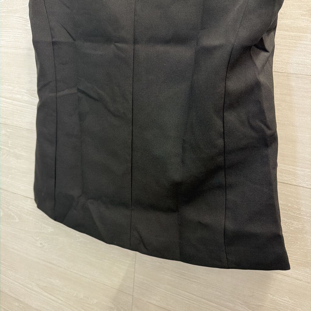 Umgee Black Gold Button Sleeveless Vest Top Small