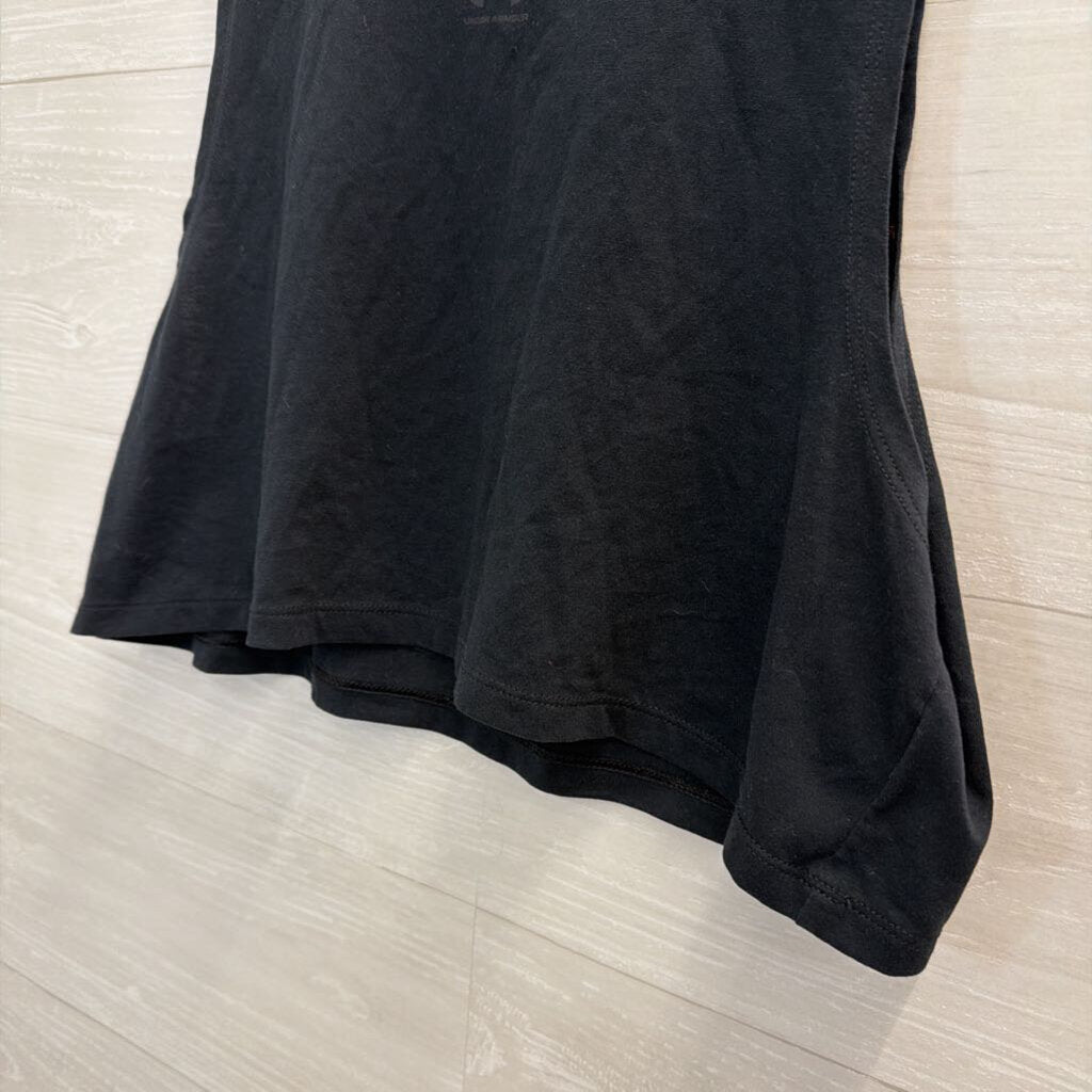 Under Armour Black Cropped Tank Top Extra Small