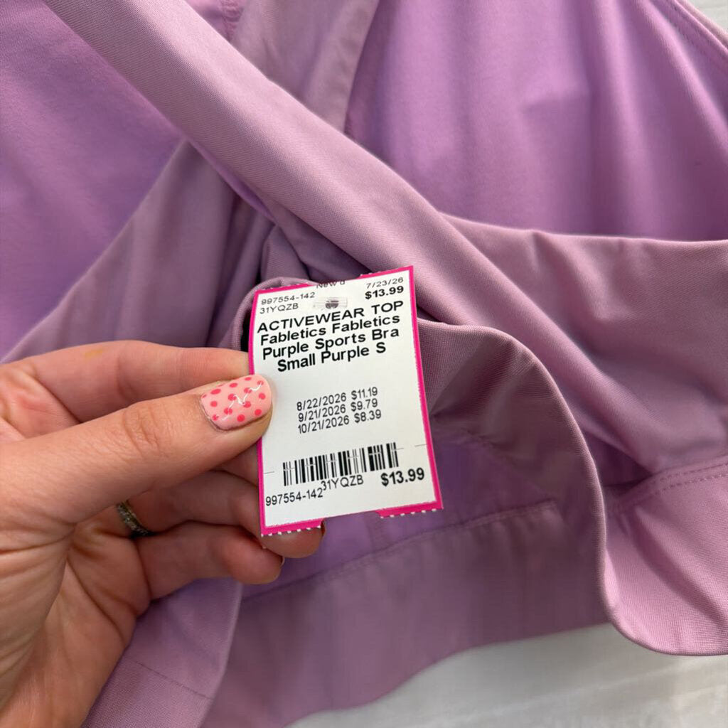 Fabletics Purple Sports Bra Small