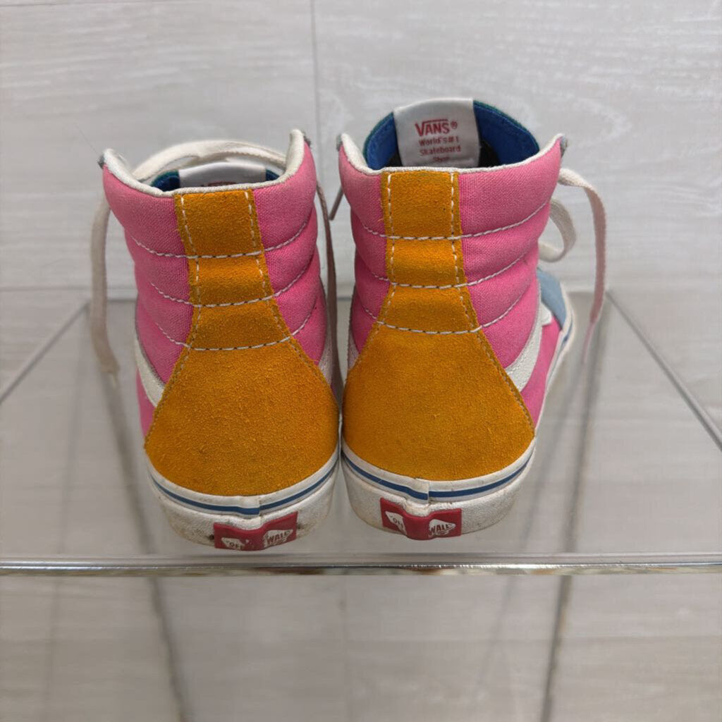 Vans White/ Multi Sk8 Hi Sneakers 7.5