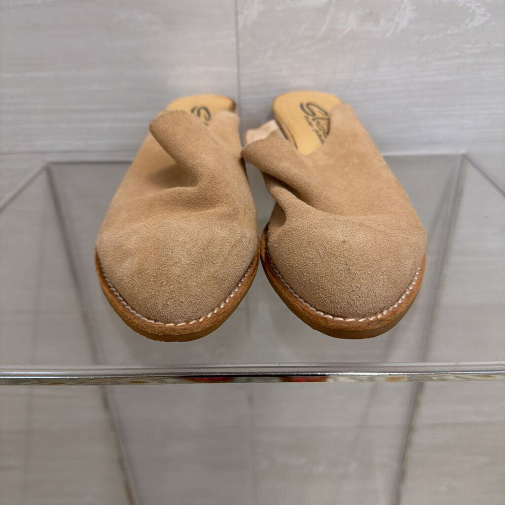 Sbicca Beige Suede Mules 7