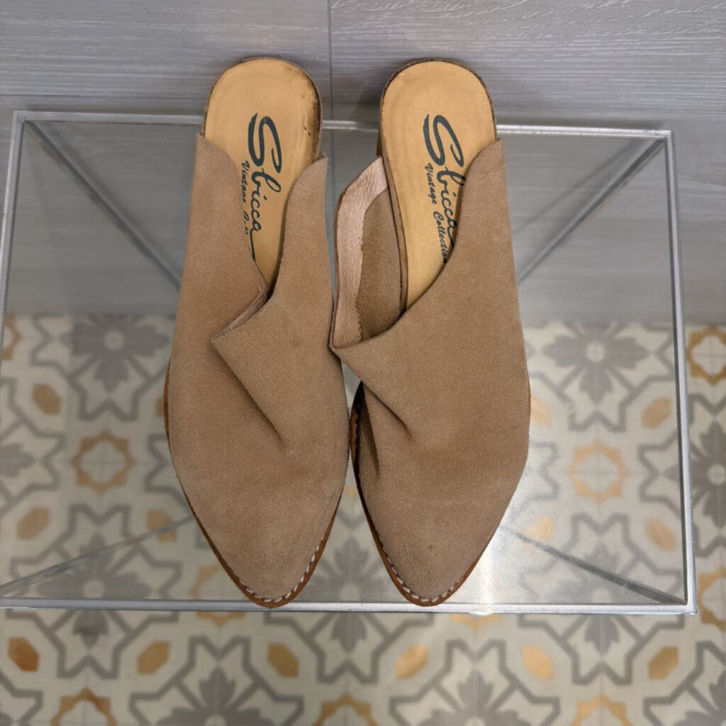 Sbicca Beige Suede Mules 7