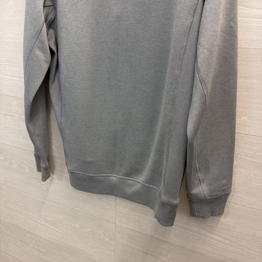 Under Armour Grey Quarter Zip Long Sleeve Pullover Medium