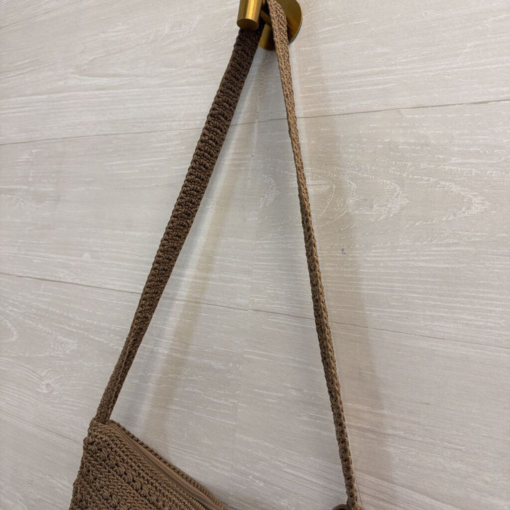 The Sak Brown Crochet Purse