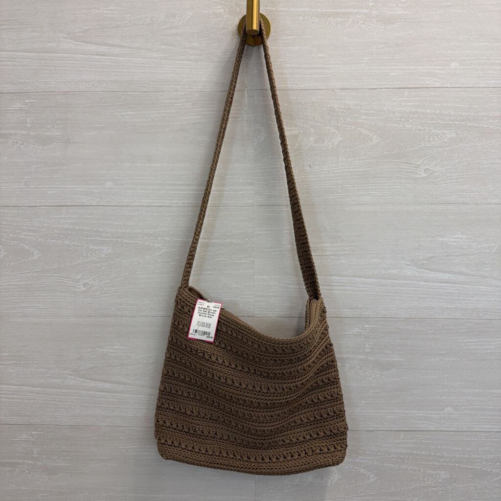The Sak Brown Crochet Purse