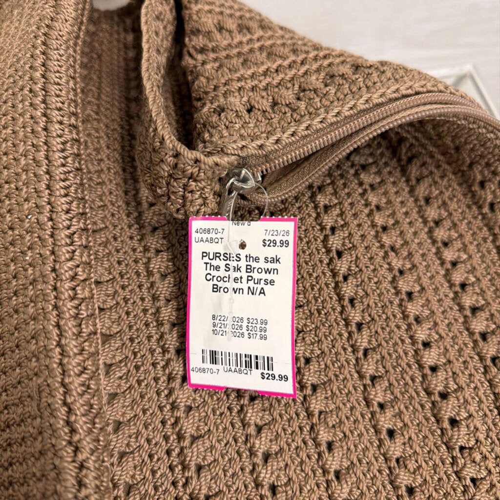 The Sak Brown Crochet Purse