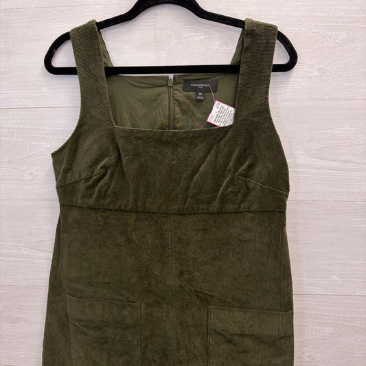 Banana Republic Green Corduroy Sleeveless Jumper Dress Medium