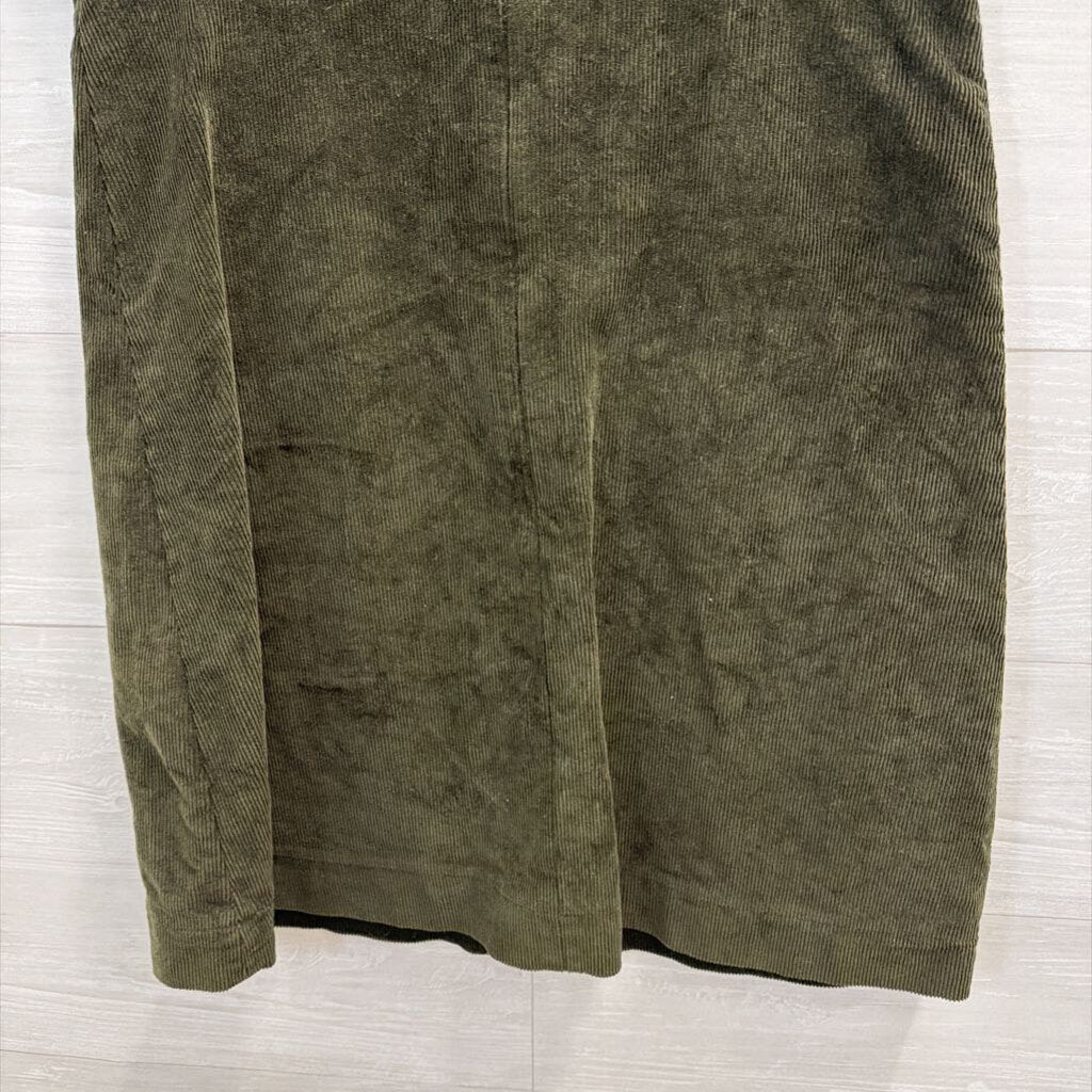 Banana Republic Green Corduroy Sleeveless Jumper Dress Medium