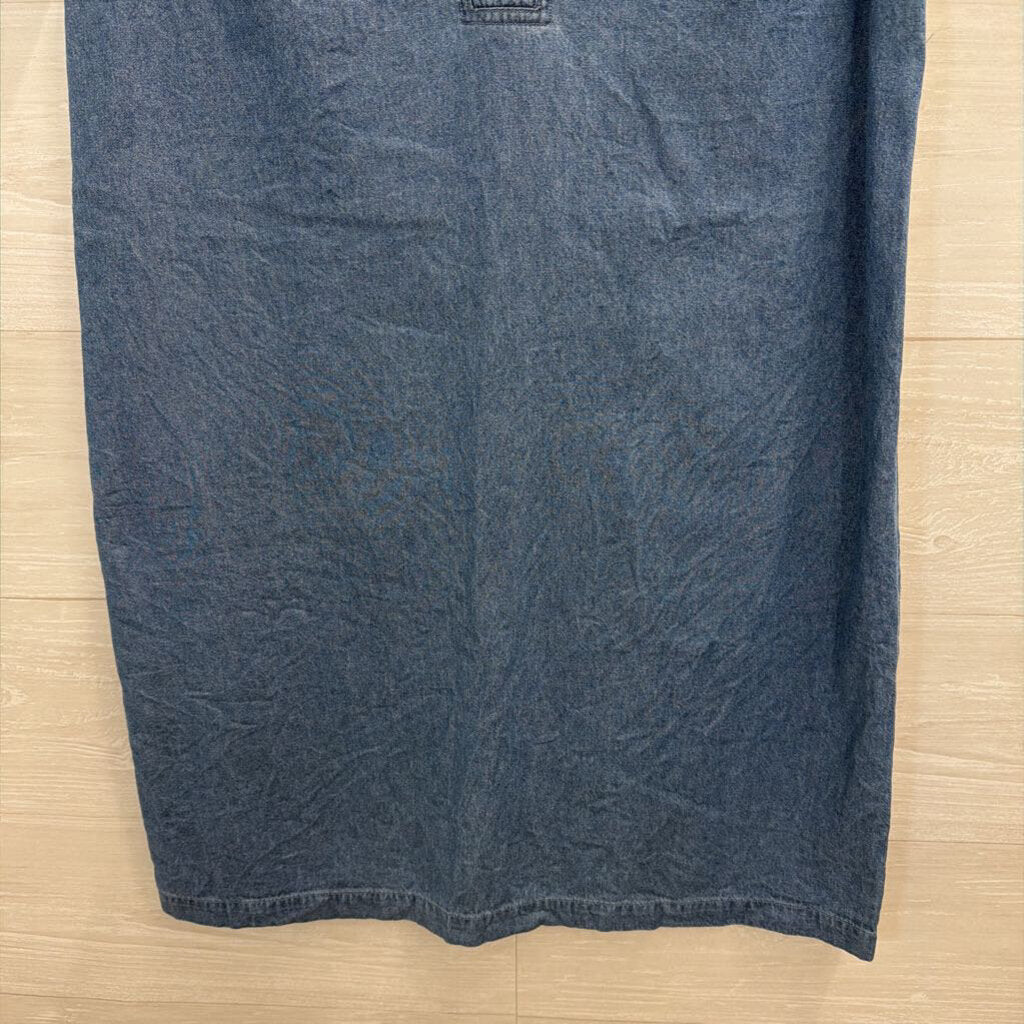 Draper James Blue Chambray Short Sleeve Dress 4
