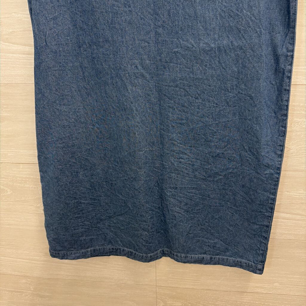 Draper James Blue Chambray Short Sleeve Dress 4