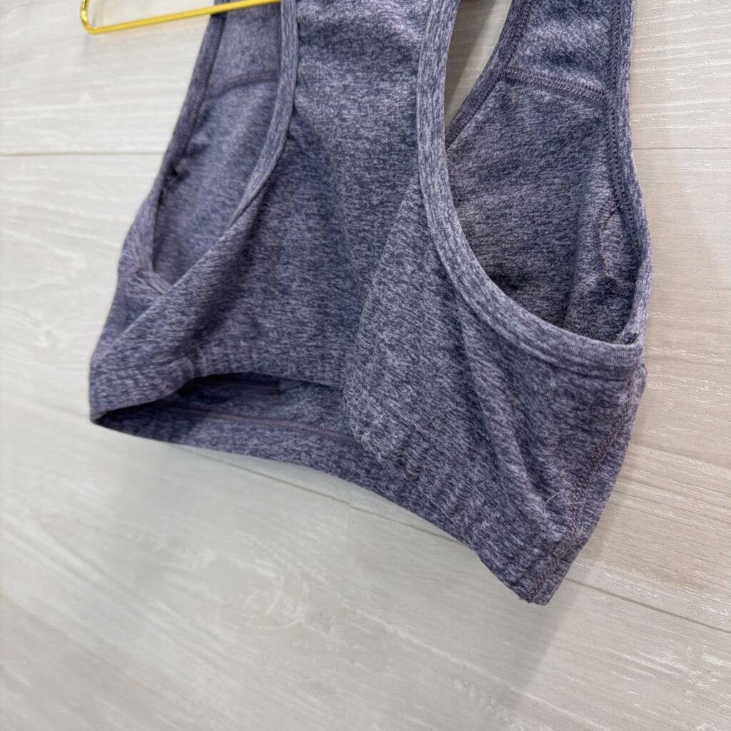 Beyond Yoga Soft Heathered Blue Sports Bra Medium