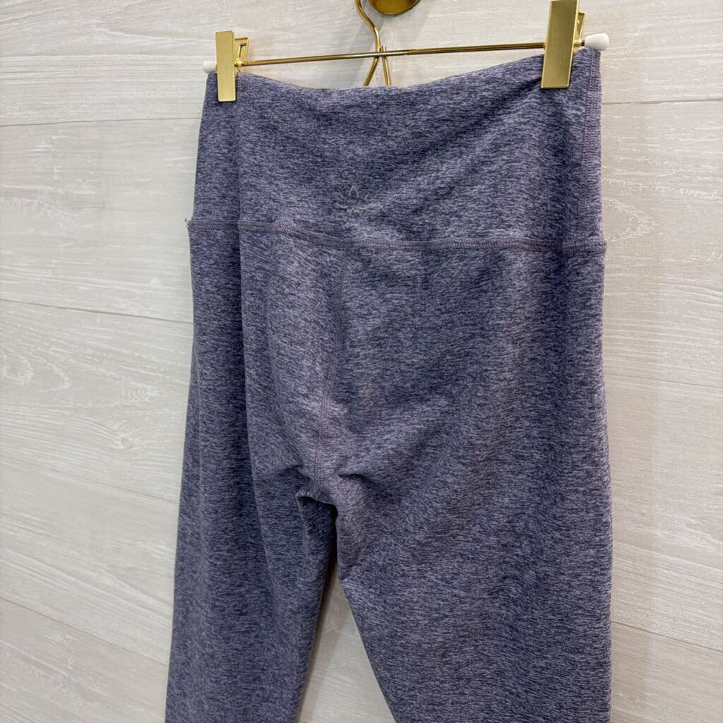Beyond Yoga Soft Heathered Blue Leggings Medium