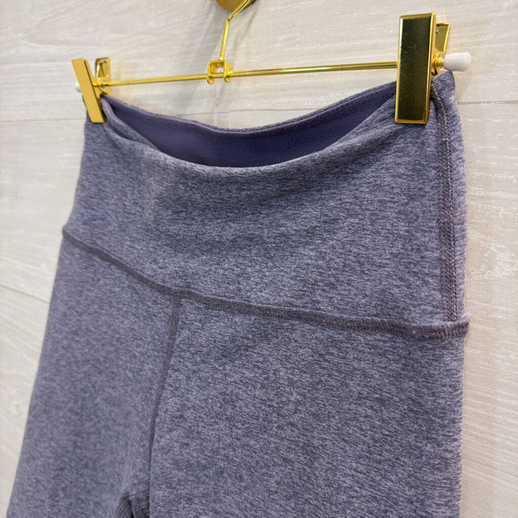Beyond Yoga Soft Heathered Blue Biker Shorts Medium