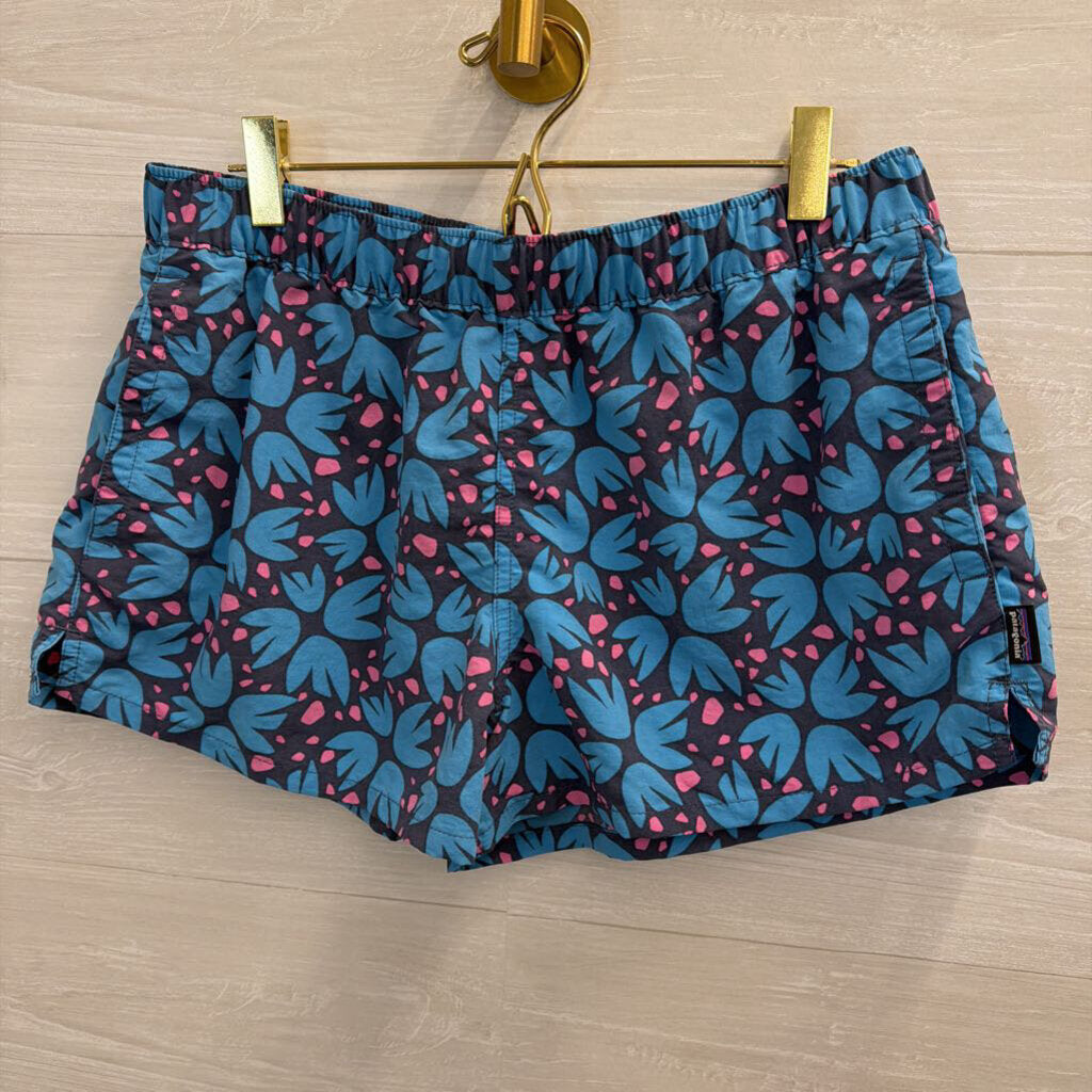 Patagonia Blue/ Pink Print Shorts Medium