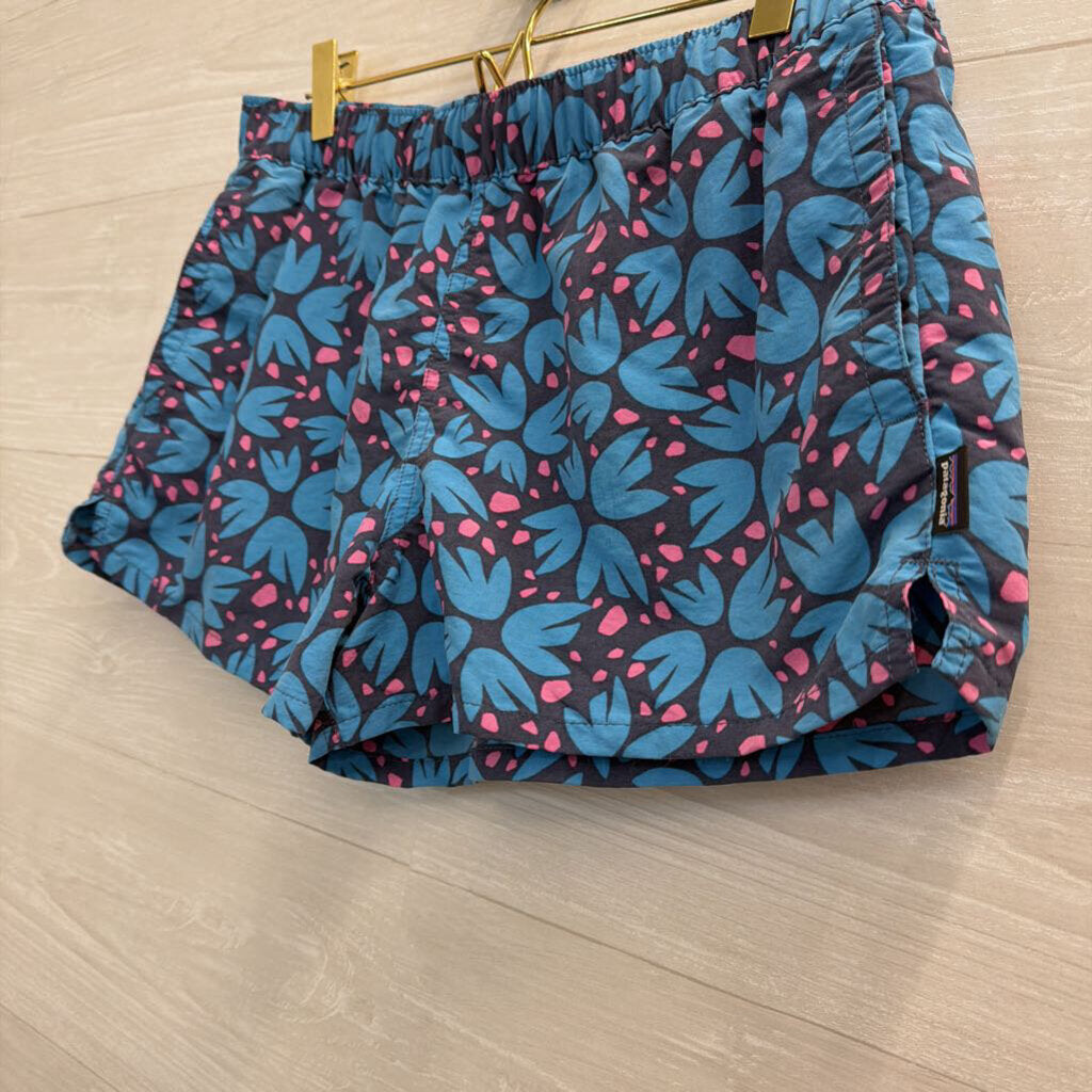 Patagonia Blue/ Pink Print Shorts Medium