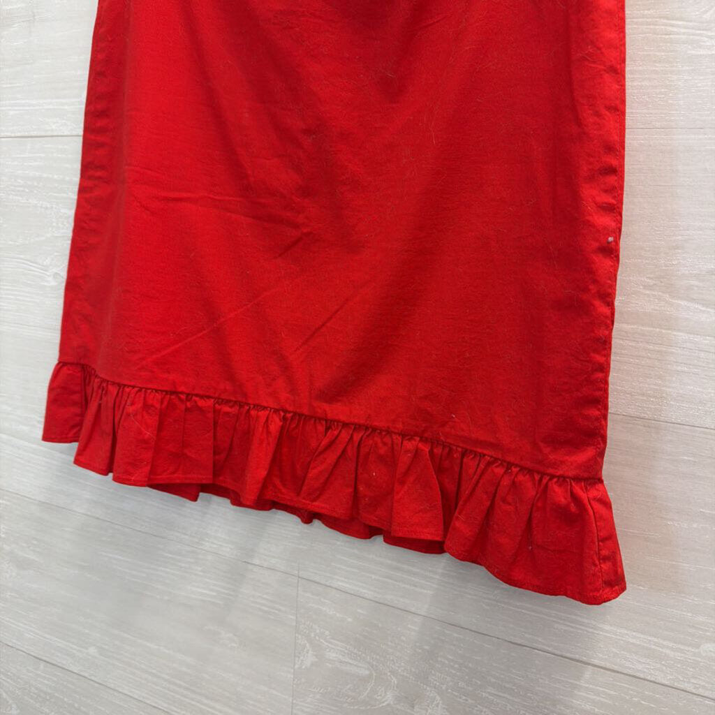 J Crew Red Ruffle Hem Skirt 2