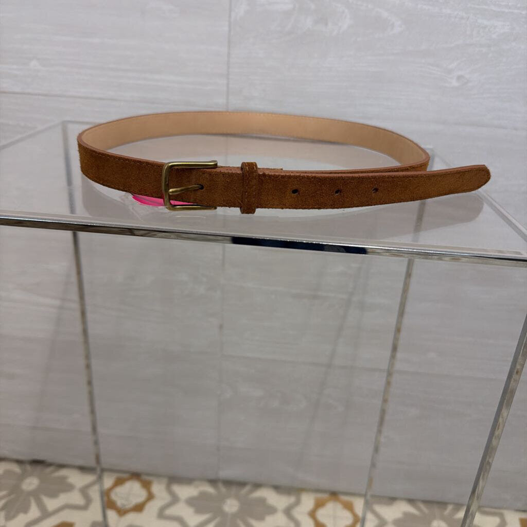 LL Bean Brown Leather Belt Extra Small