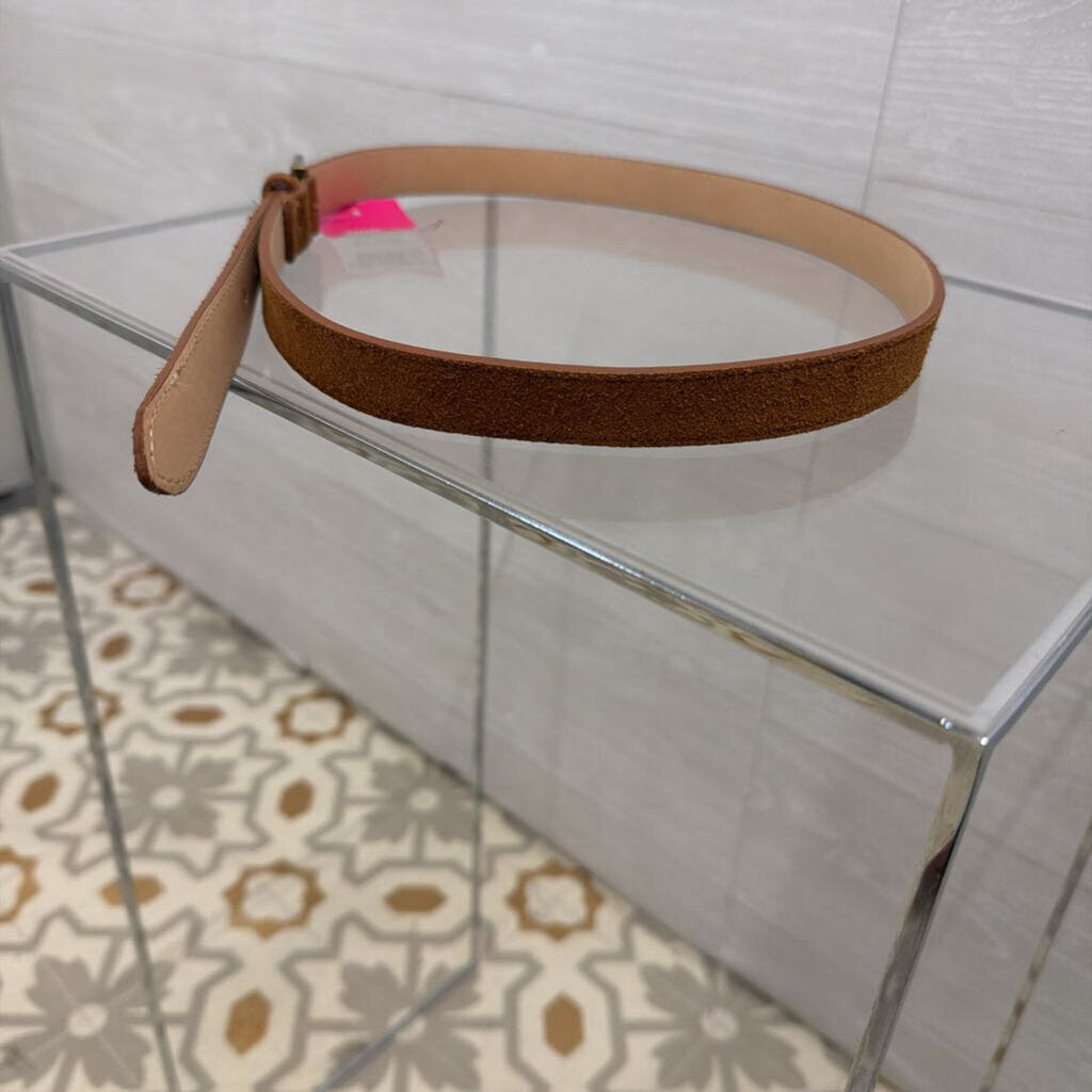 LL Bean Brown Leather Belt Extra Small