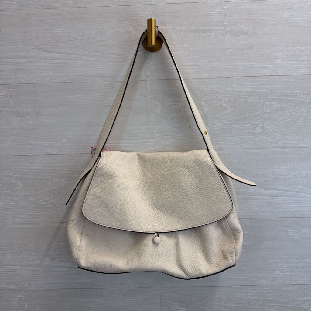 Vera Bradley White Rothvale Leather Shoulder Purse