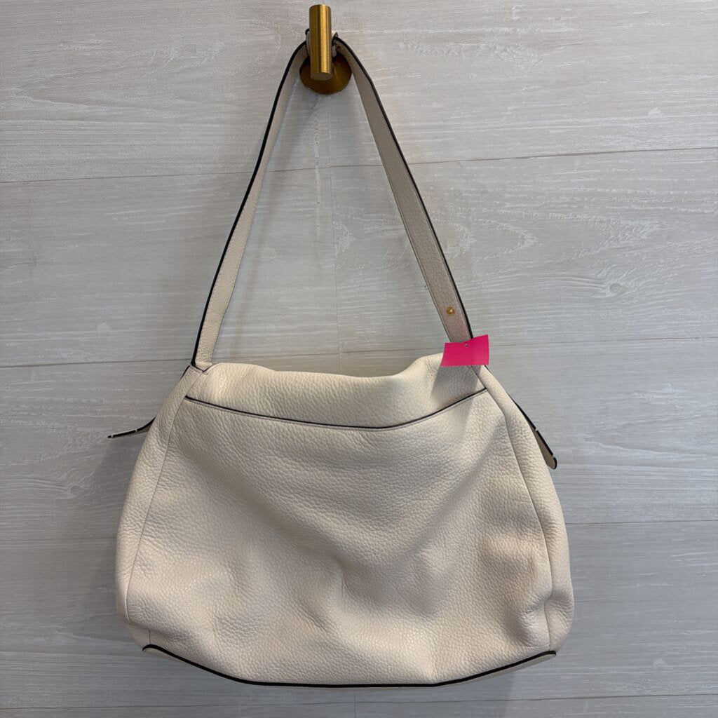 Vera Bradley White Rothvale Leather Shoulder Purse